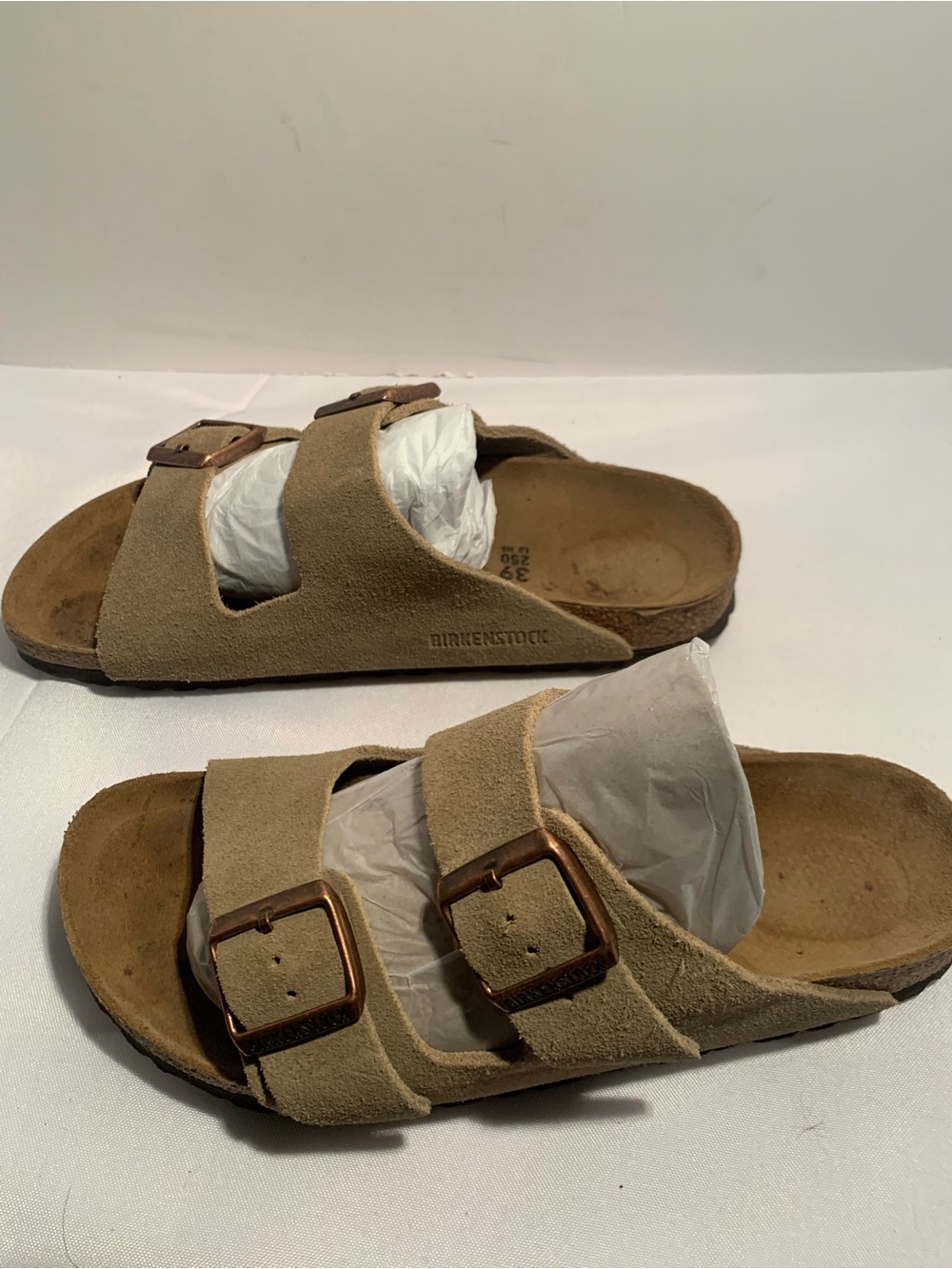 Birkenstock Arizona Double Buckle Suede Slide Sandals -woman size 8 - Picture 4 of 9
